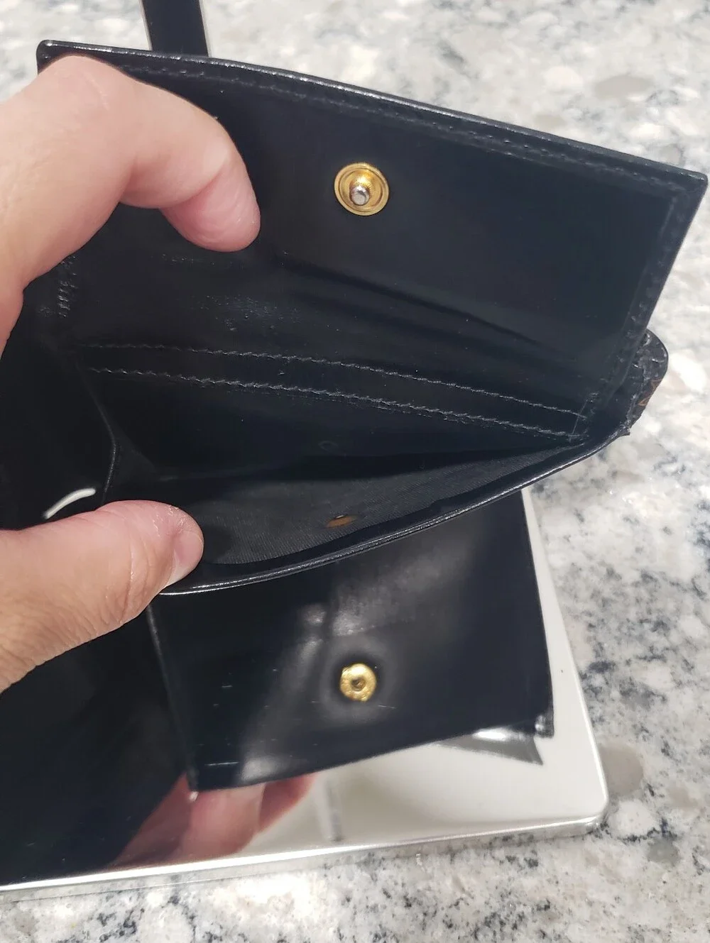 Celine Triomphe Canvas Bifold Wallet With Coin Pocket